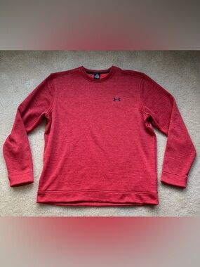 Under Armour Golf Storm Men's Gray Quarter Zip Pullover - Size L - EUC
